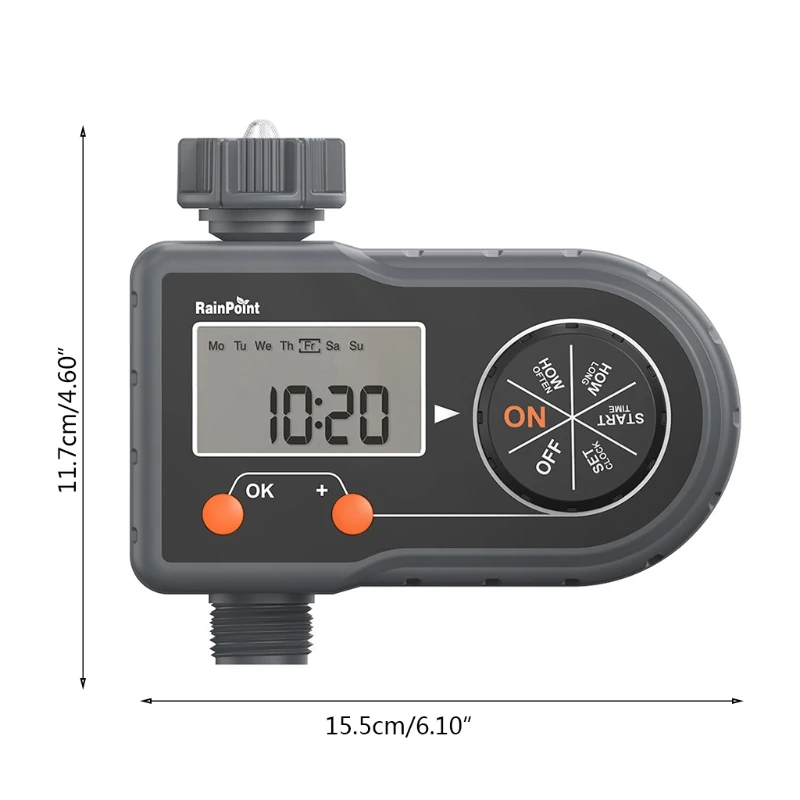 

Mini Automatic Irrigation Water Timer LCD Screen Display Drip Irrigation Sprinkler Controller Digital Control Outdoor Timer