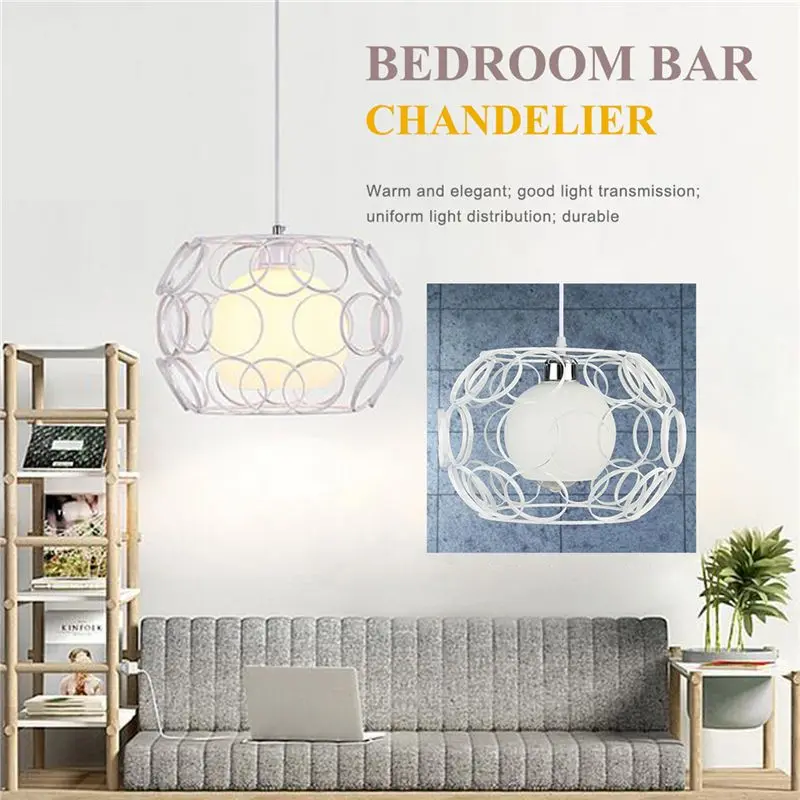 Белая винтажная промышленная потолочная лампа Люстра для кафе бара ресторана