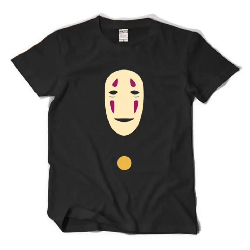 

High-Q Unisex Anime Miyazaki Hayao Spirited Away T-Shirt Tee Kamaji Fairydust No Face man cotton T-shirt tee t shirt Top