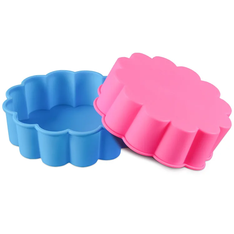 

Pink Blue Silicone Mold Mousse Cake Mould High Temperature Resistant Cake Bakeware Dessert Baking Mould
