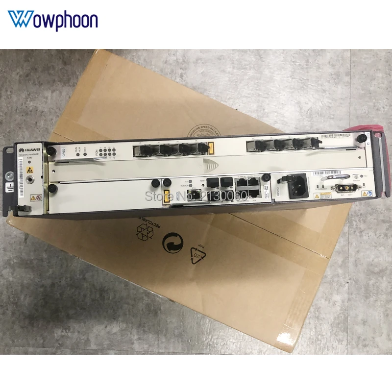 Huawei 19 дюймов GPON OLT MA5608T AC 1 * MPWD / DC MPWC power 1G MCUD плата управления с 8 портами GPBD C +