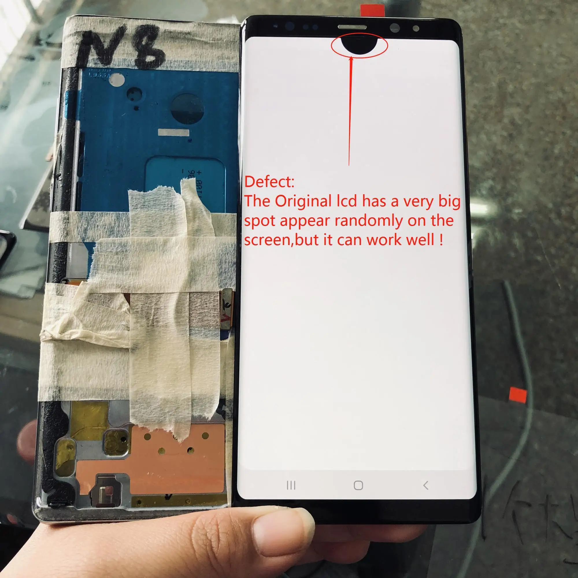 Оригинальный AMOLED дисплей 6 3 дюйма для SAMSUNG Galaxy Note 8 ЖК N950 N950F сменная деталь с