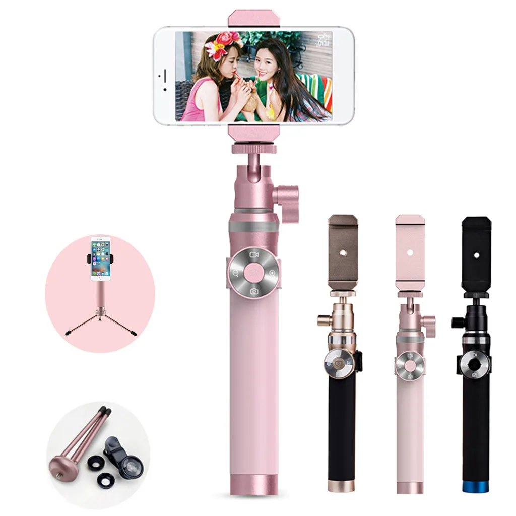 Новинка 3 в 1 Беспроводная Bluetooth селфи палка штатив многофункциональная камера