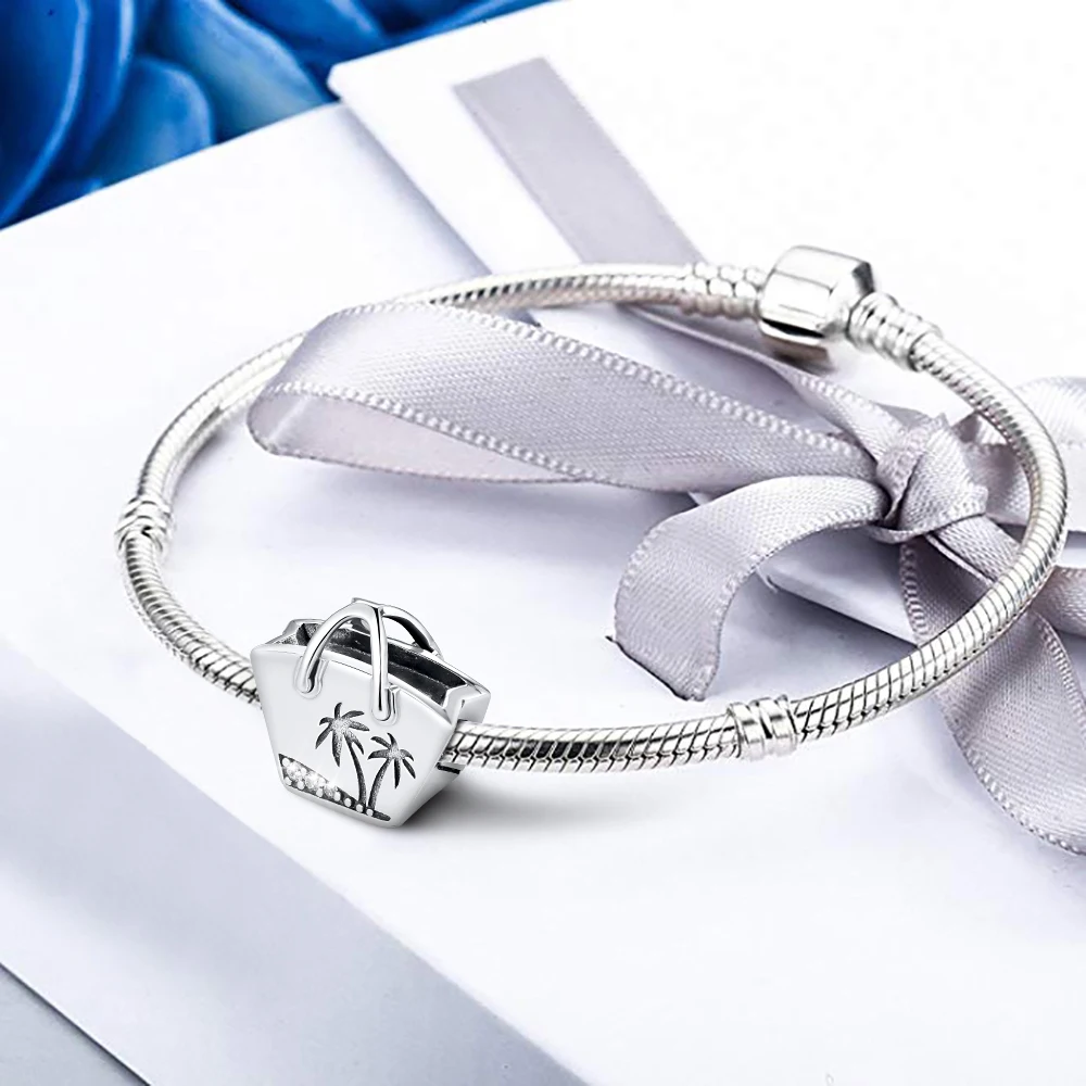 Серебряные подвески для браслета Pandora CKK в виде кокосовой розы бусины из