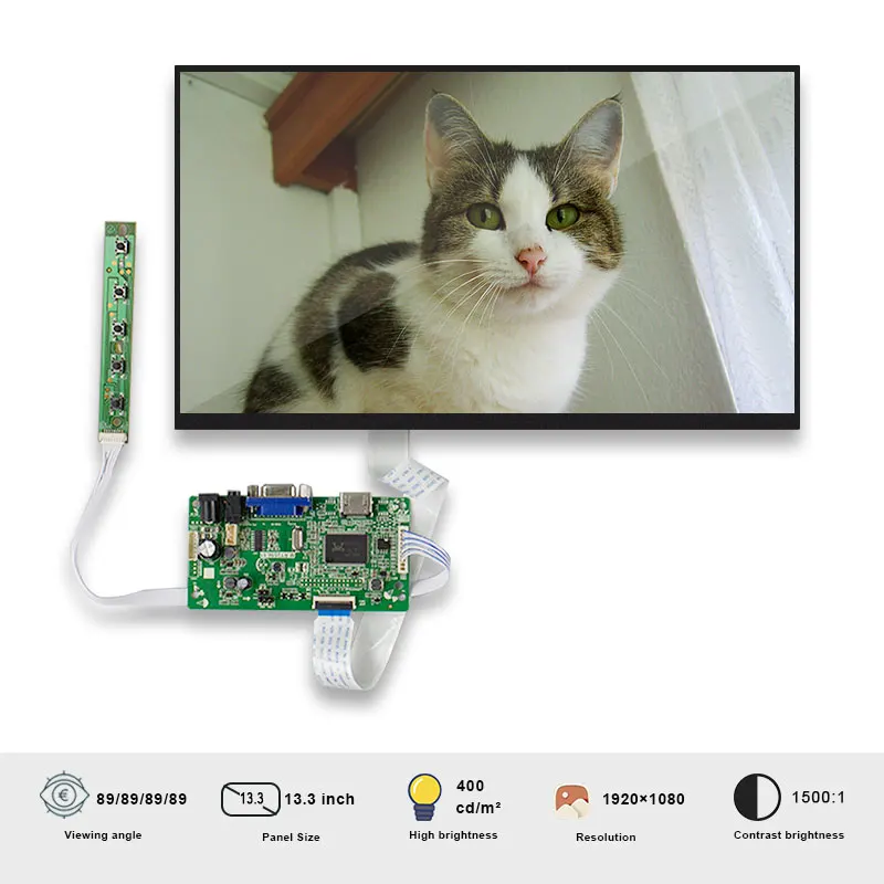 

Original Innolux 13.3 Inch Model N133HCG-GF3 IPS FHD SRGB 30 Pin Laptop Matrix LCD LED Screen Panel With Board