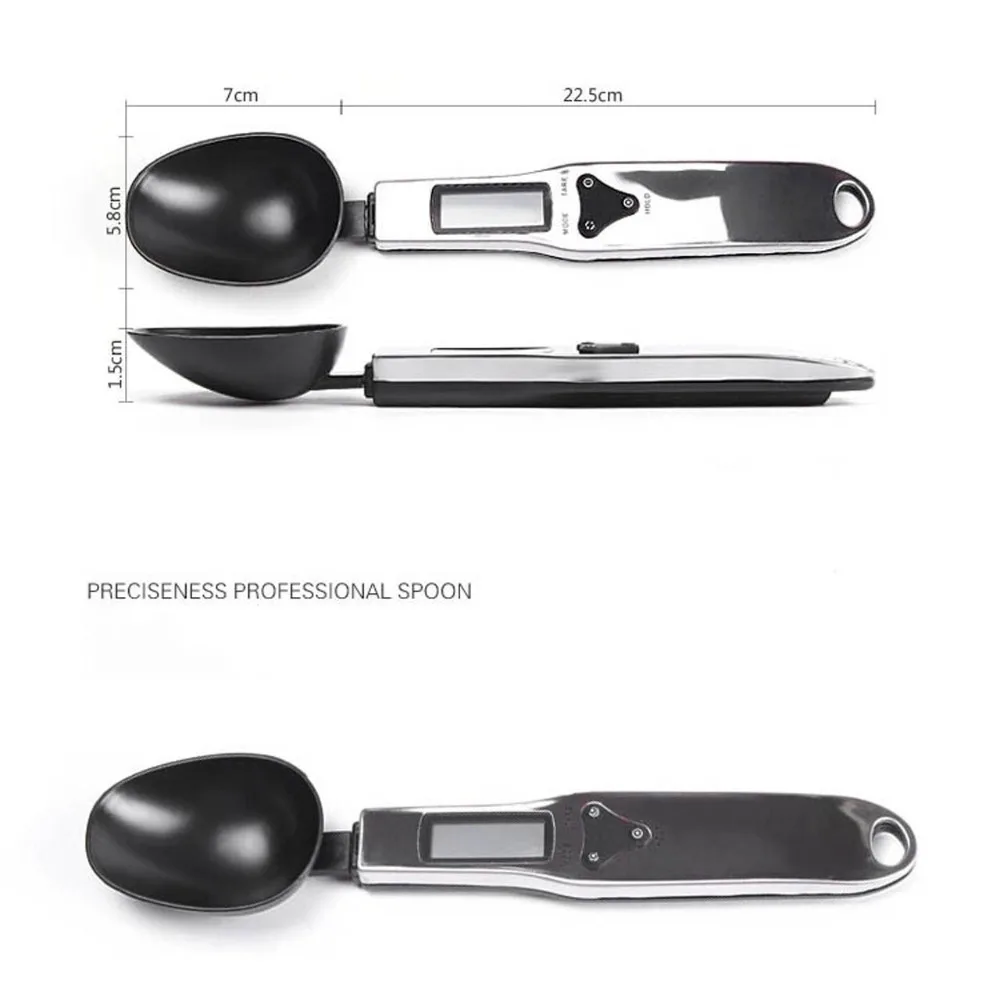 

500g/0.1g Portable LCD Digital Kitchen Scale Measuring Spoon Gram Electronic Spoon Weight Volumn Food Scale New High Quality