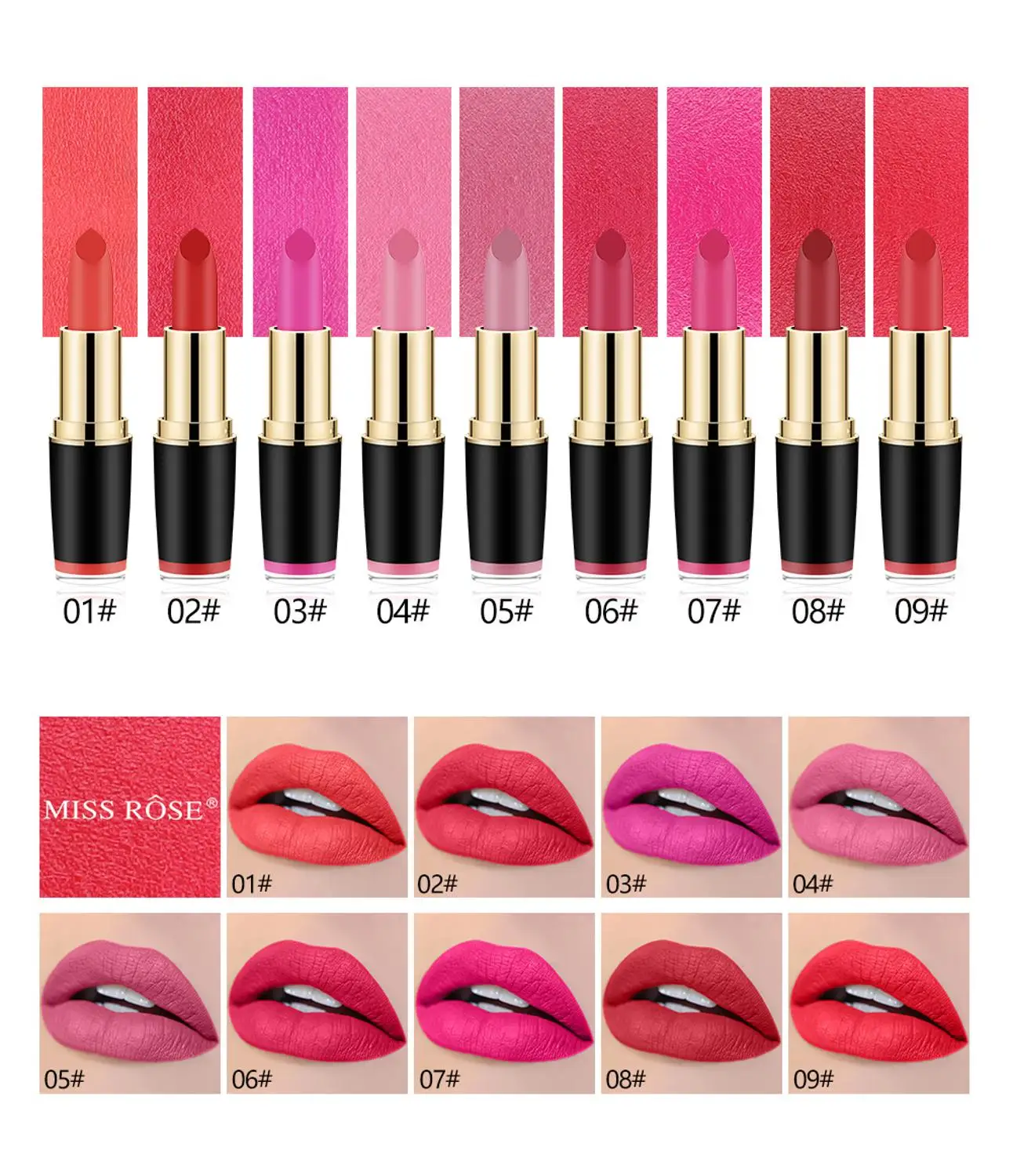 Макияж матовая Косметическая Помада стойкий водостойкий сексуальный красный