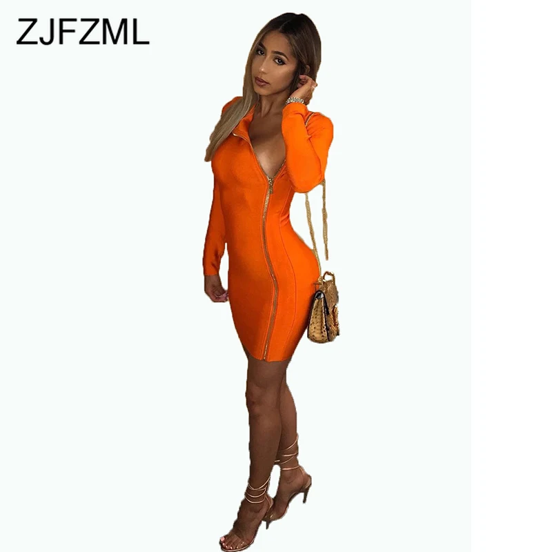 Женское платье футболка с запахом на молнии сбоку длинным рукавом и высокой