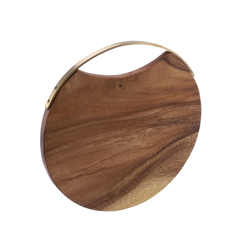 

1 Pcs Solid Wood, Fruit Cutting Board & 8 Pcs Napkin Rings for Dinner Parties