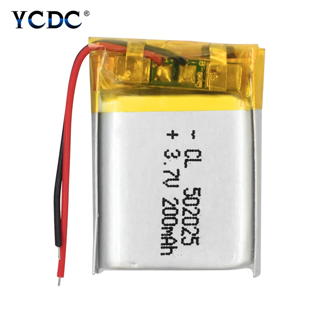 1/2/4 штук Перезаряжаемые литий полимерный аккумулятор 3 7 v 200 мА/ч 502025 Батарея для