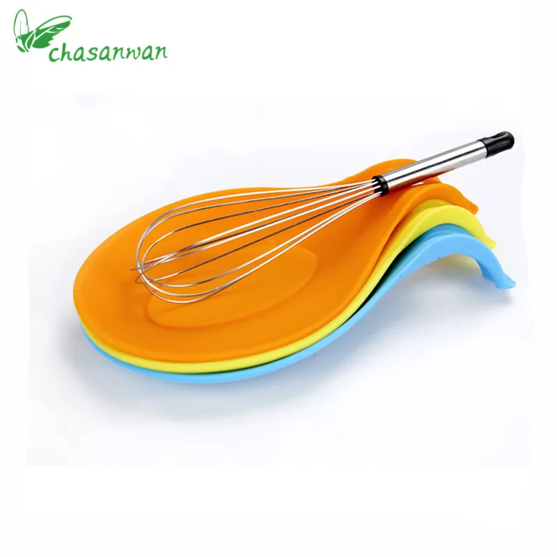 

Kitchen Accessories Small Silicone Spoon Mat Spatula European Style Spoon Pad for Kitchen Gadget Kitchen Goods Kitchen Tools