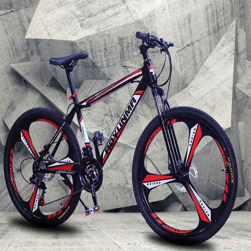 Verkauf Berg Fahrrad 24 Zoll Rad 21 Geschwindigkeit 3 Messer Lager Hub Vibration Disc Bremse V Bremse Lila Rot Blau Männer Und Frauen Bike