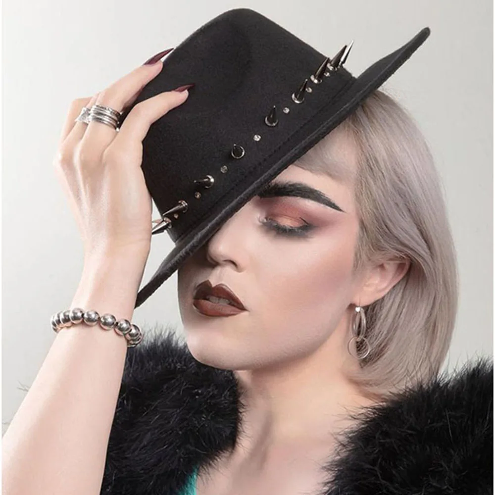 Шляпа Женская Федора в стиле стимпанк широкополая джазовая церковная Панама