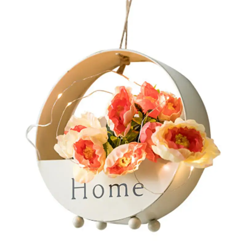 Нордическая INS металлическая декоративная подвесная полка круглая пасторальная