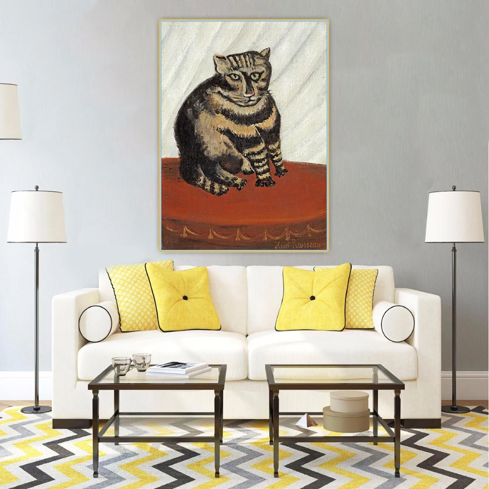 Художественная Картина на холсте табби Анри Руссо|Рисование и каллиграфия| |