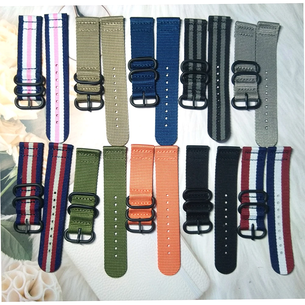 Ремешок нейлоновый для наручных часов Аксессуары 22 мм Panerai и т. Д. Брендовые Часы |