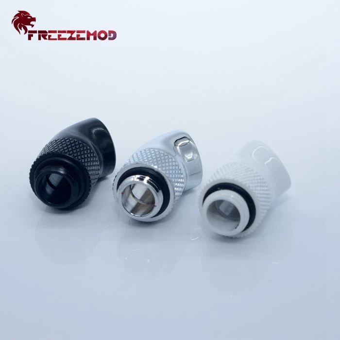 FREEZEMOD HXZWT-J45 латунь G1/4 ''нитки 45 градусов фитинг адаптер Поворотный компьютер pc