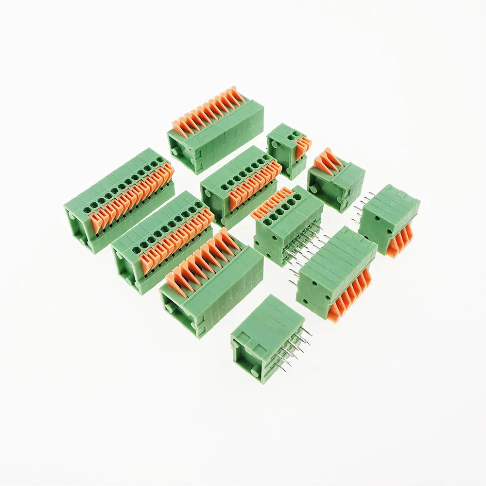 Клеммная колодка с прямым углом 50 шт. сквозное отверстие 0 100 дюйма 2 54 мм контакта 3