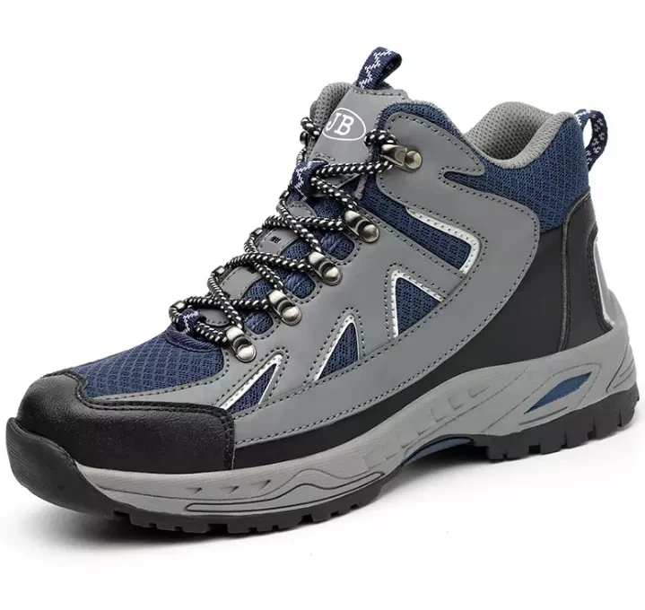 Dropshipping Big Size Night work Reflection Anti-smashing Anti-pirecing Lightweight Breathable Mesh Steel Toe Men Safety Shoes