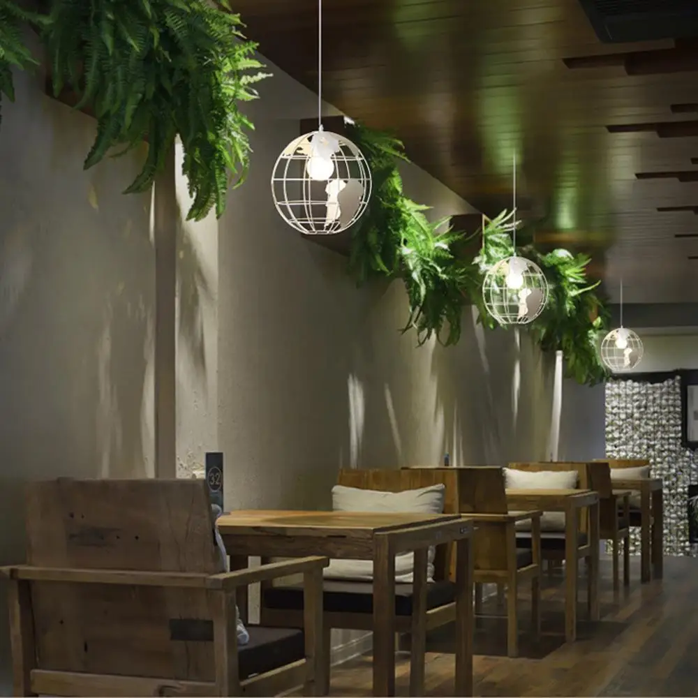 Креативные заземляющие люстры в стиле ретро Лофт железный шар подвесной