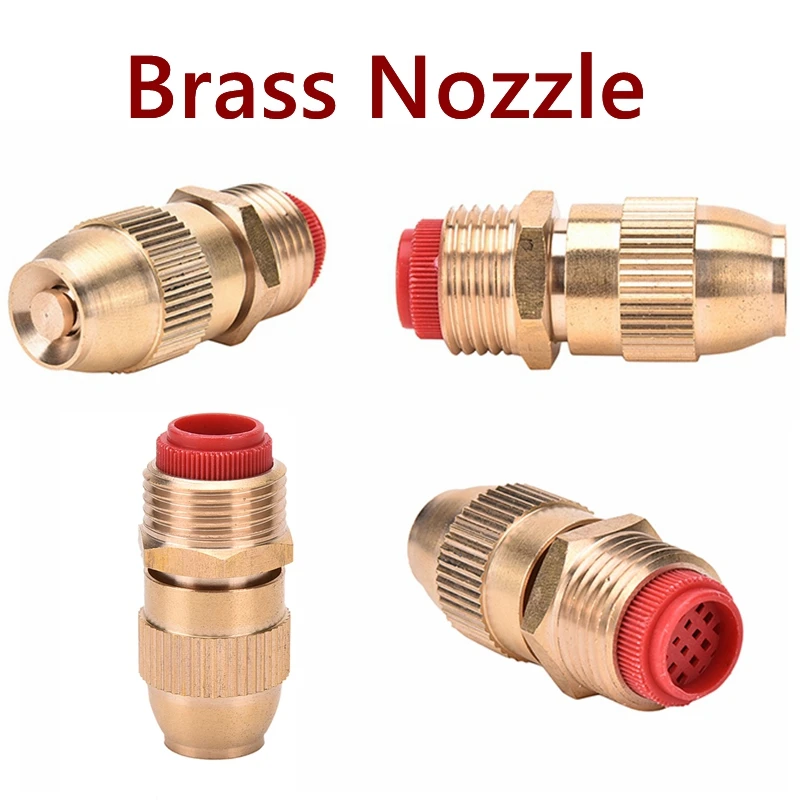 

1/2" DN15 Adjustable Water Flow Brass Spray Misting Nozzles Garden Spray Head