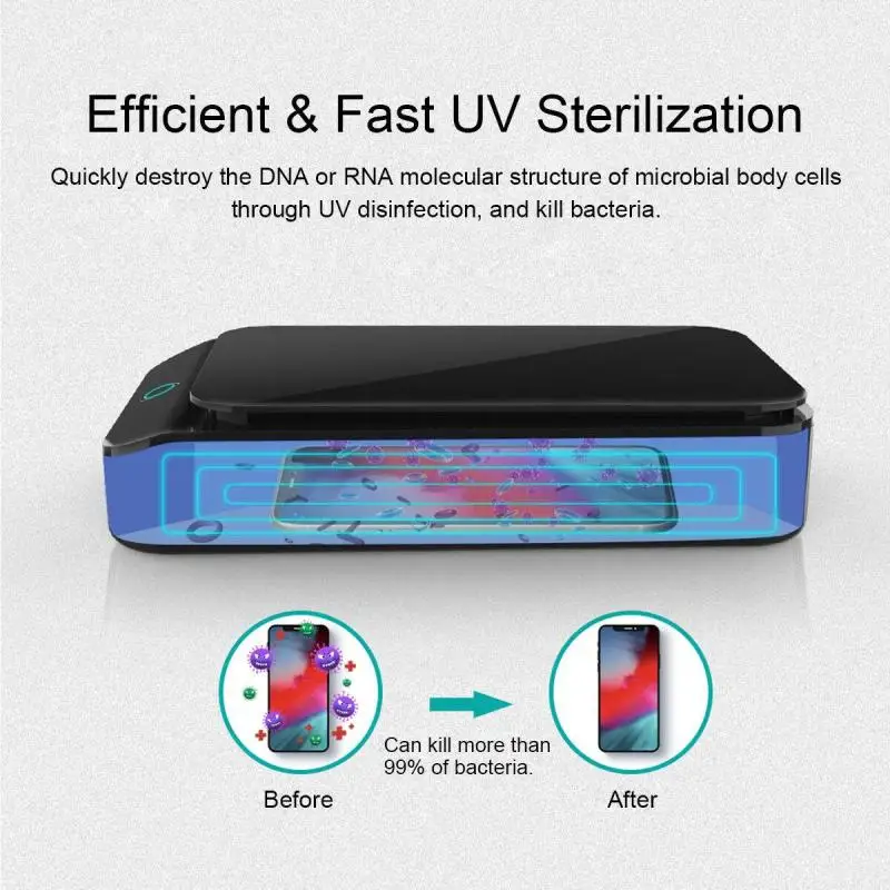 

Multifunction UV Sterilizer Disinfection Box Automatic UV Sterilizer for Toothbrush Mobile Phone Mask Sterilizer Kill Bacterial