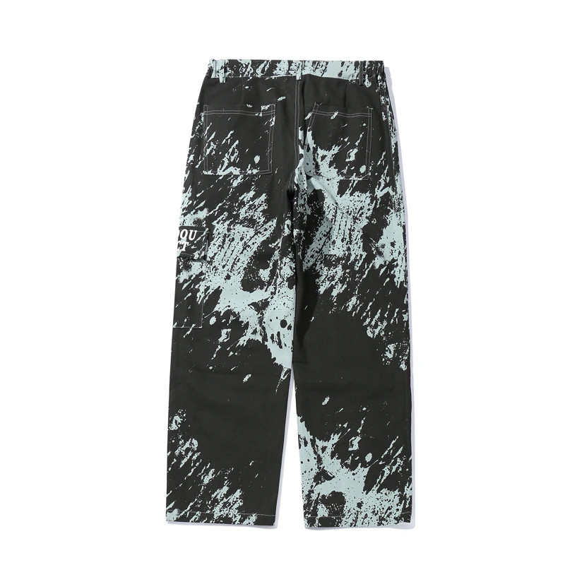 Хип-хоп уличная одежда мужские брюки-карго повседневные Ретро стиль галстук