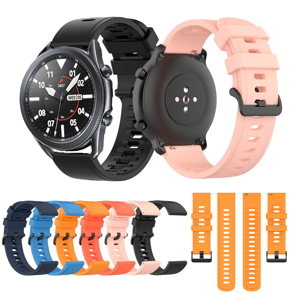 

Мягкий силиконовый ремешок для Samsung Galaxy Watch3, 41 мм, Смарт-часы, спортивный браслет для Galaxy watch, 3, 45 мм, аксессуары для наручных часов