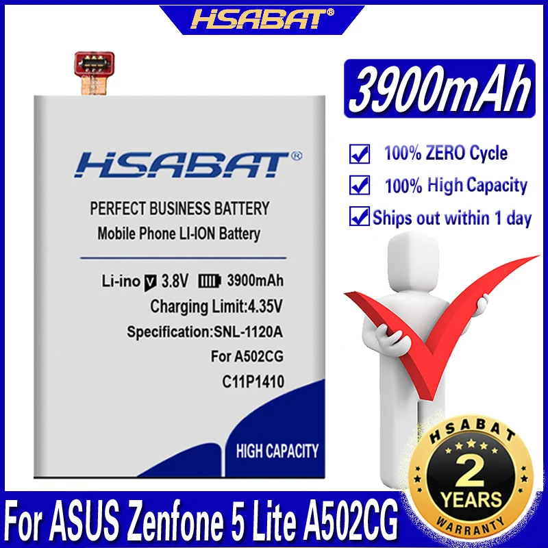 Фото Аккумулятор HSABAT 3900 мАч C11P1410 для ASUS Zenfone 5 Lite A502CG | Мобильные телефоны и аксессуары