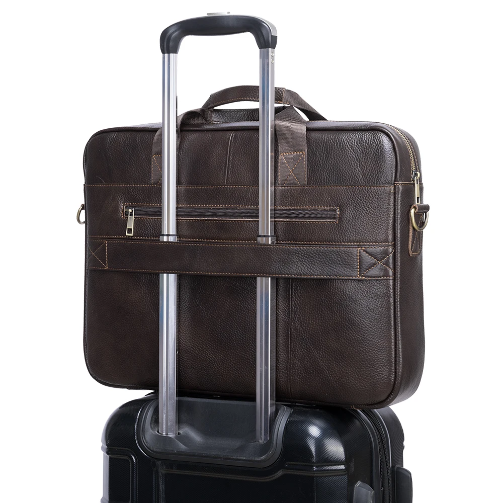 WESTAL 17inch Laptop Bag Men Leather Bags 100% Men's Briefcases Genuine Messenger for Document Computer | Багаж и сумки