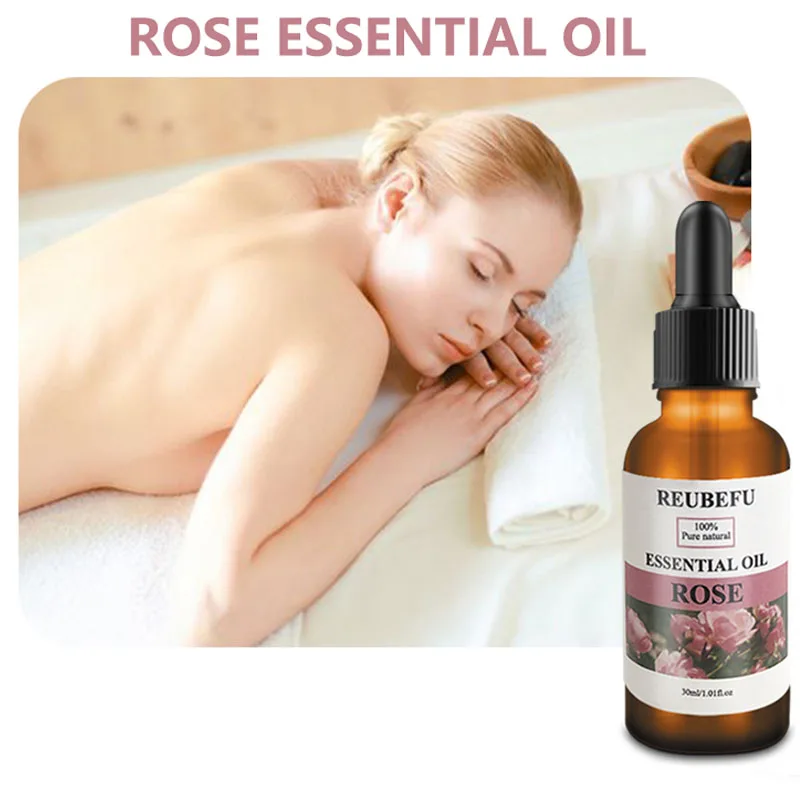 

MOPOYAT 30ml Rose Essential Oil Pure Natural Pure Essential Oils Aromatherapy Diffusers Oil Air Fresh Massage Oil