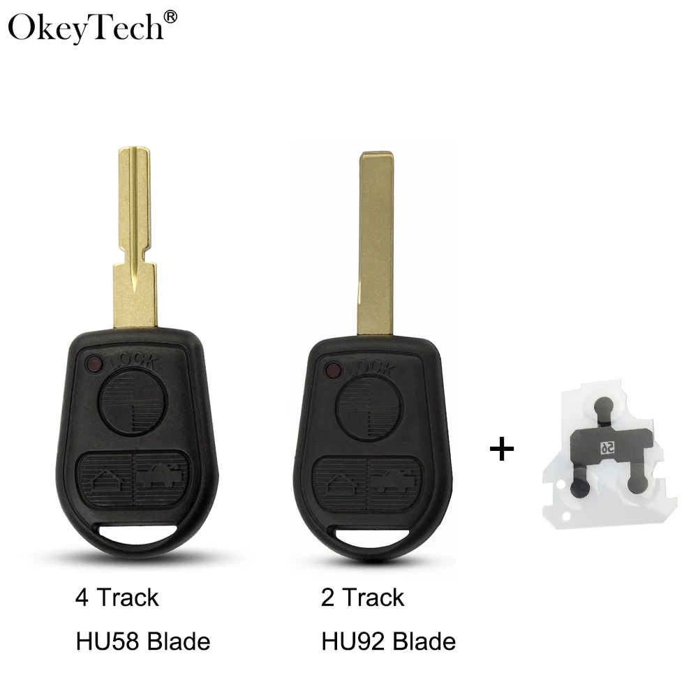 Okeytech 3 кнопки Замена чехол для дистанционного ключа от машины в виде ракушки BMW E31
