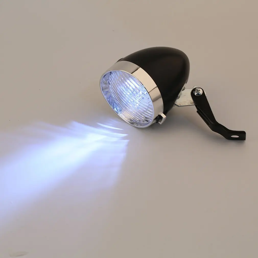 

3 LED Vintage Ultra Bright Flashlight Light Lamp Bicycle Headlight Bike Front Light Safe Night Cycling Bike Accessory