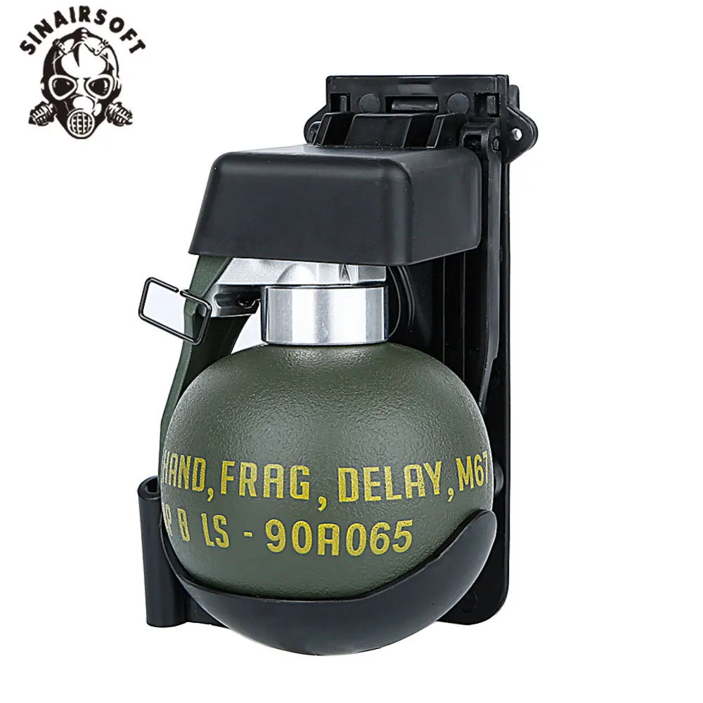 

Airsoft M67 Frag Grenade Dummy Model Molle System BB Pouch Plastic Tactical Military Costume Wargame Paintball Accessories Ball