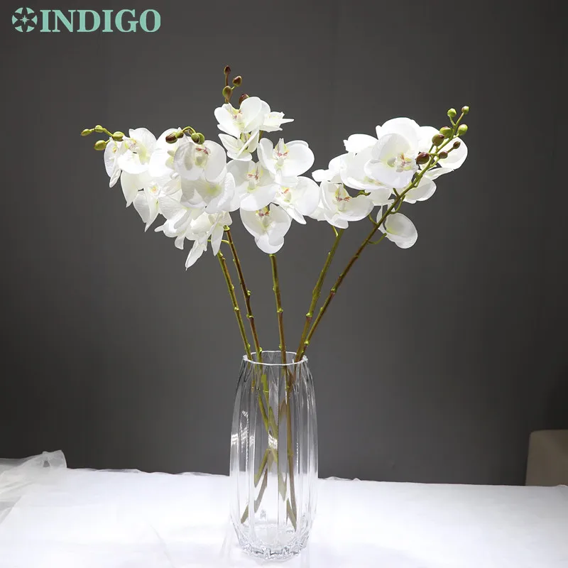 Индиго 3D печати лепестки фаленопсис Белая орхидея (7 цветов/вынос руля) реального
