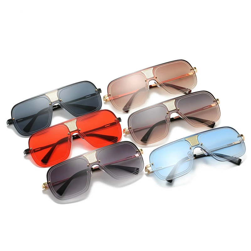 Модные ретро унисекс солнцезащитные очки Новые Большие Квадратные