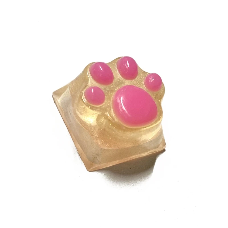 

Kitty Paw Cat Paws Handmade Customized OEM Resin Keycap Keyboard RGB Translucent