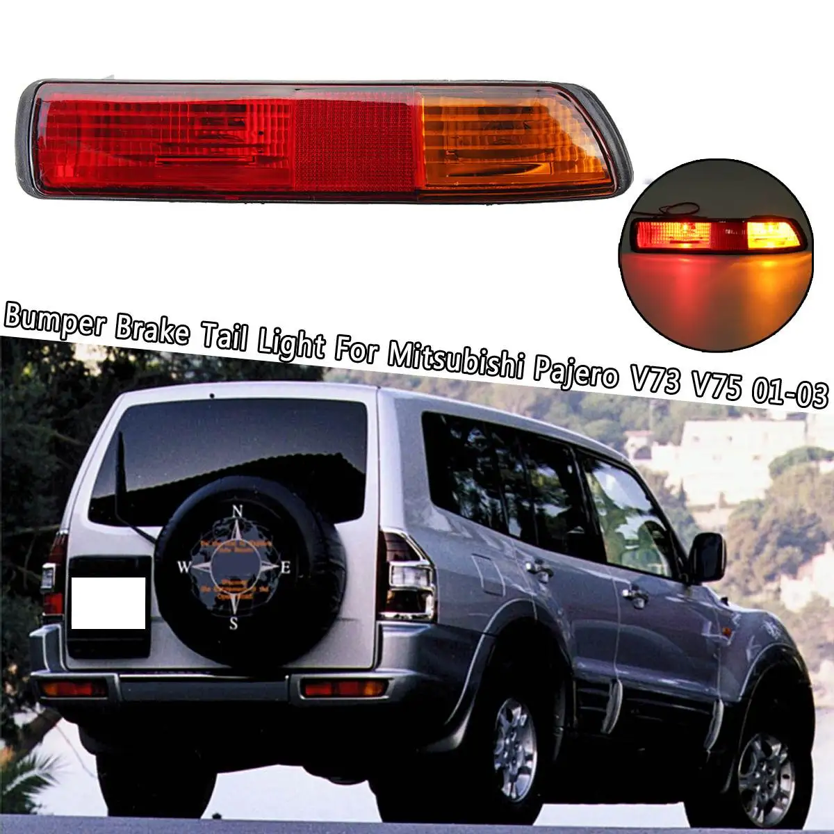 Задние фары противотуманная лампа задняя бампер отражатель Стоп 2001 2002 2003 для