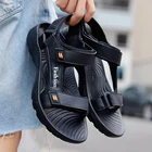 Сандалии мужские из искусственной кожи, пляжные кроссовки, Повседневная Уличная обувь, лето 2021