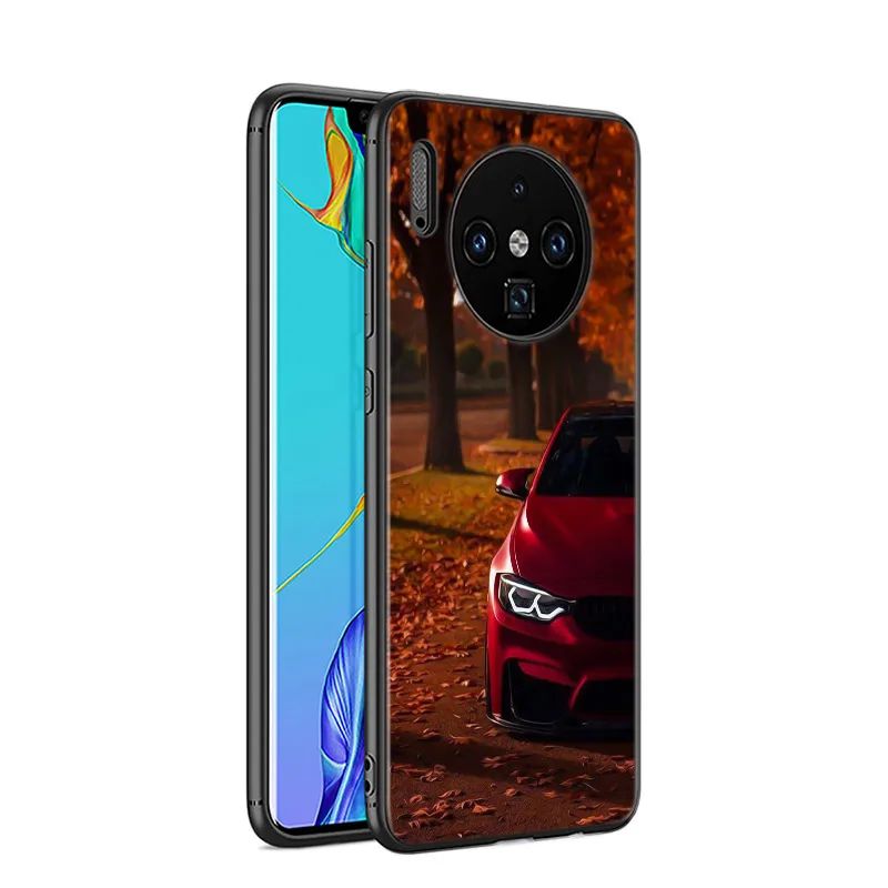 Blue Red Cool Car For Huawei Mate 40 RS 30 20 20X 10 P Smart 2021 2020 Z S Pro Plus Lite 2019 2018 Phone Case