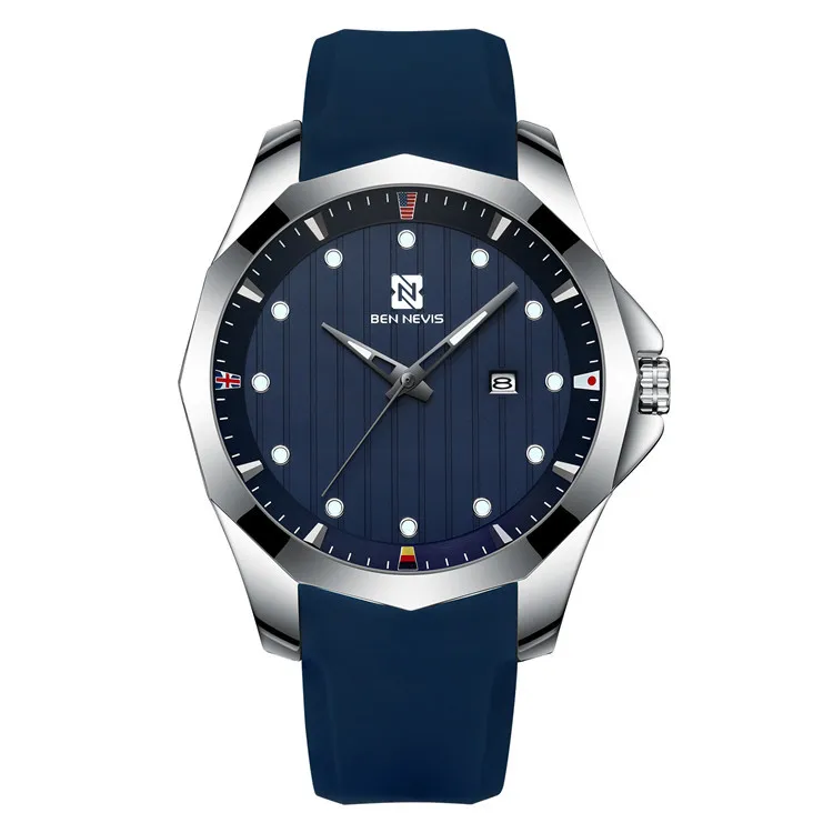 

Elegent Quartz Men's Watch Minimalist Design Dial Face Flats Inside Bezel