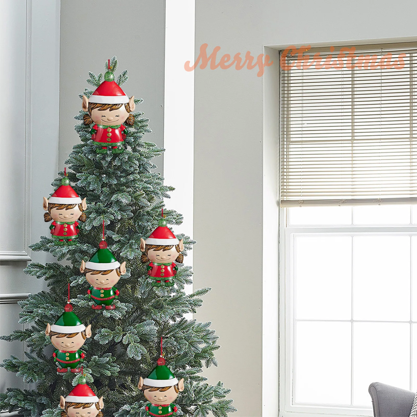 2021 первая Рождественская декорация украшение для подарка кукла эльф подвесная