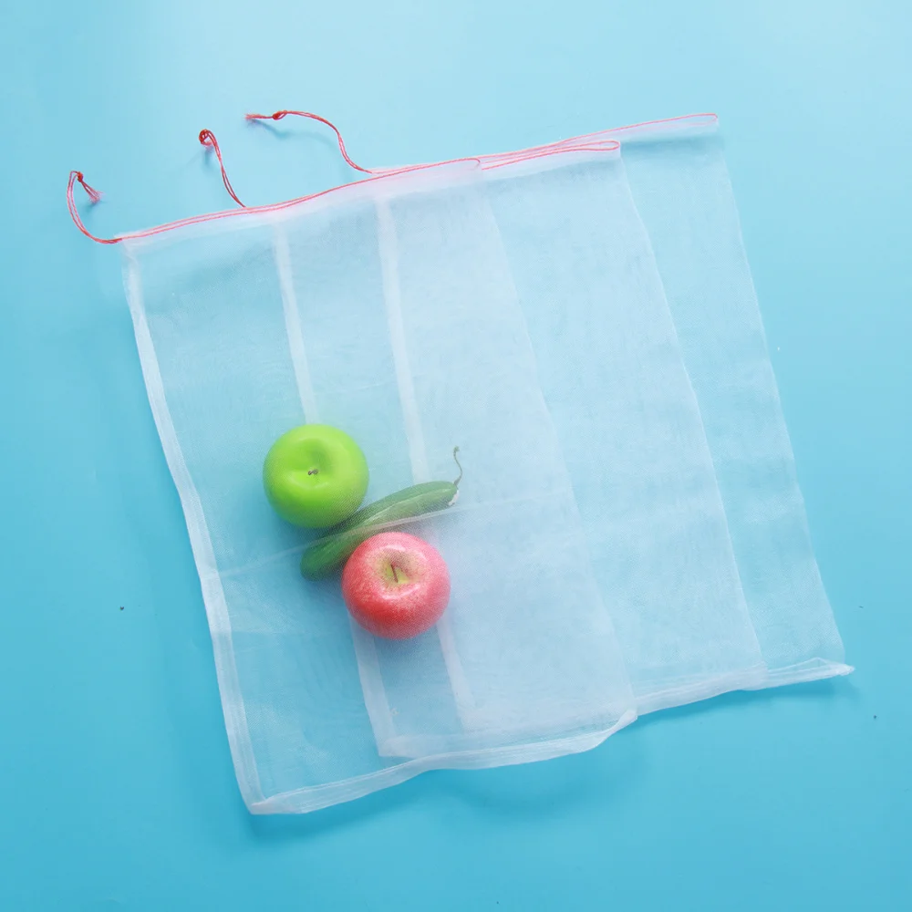 

100pcs Nylon Seed Bag Insect-Proof Practical Simple Net Mesh Bag Fruit Tree Bag (10x15cm)