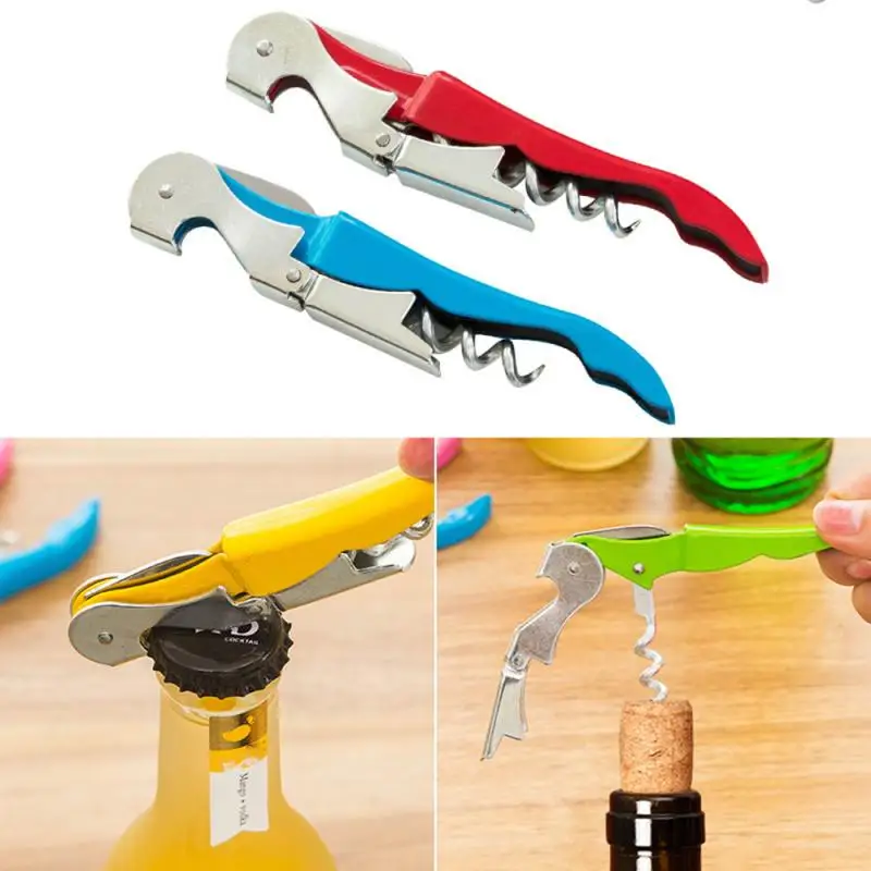 

Bar Accessoires Bottle Opener Stainless Steel Wine Corkscrew Beer Bottle Can Remover Cutter For Kitchen Tools New Creative