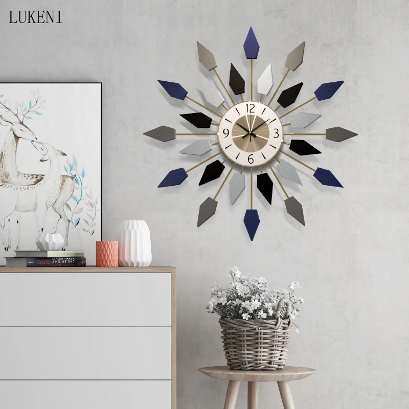 Настенные часы в скандинавском стиле Креативные украшения для гостиной модные