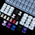 Форма силиконовая для ключей сделай сам, молд из смолы для кукол, животных, медведя, подвесок, ювелирных изделий, принадлежности для рукоделия