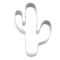 stainless steel cookie biscuit cutters cactus shape molds diy cake mold sugarcraft decorating frame cutter tool