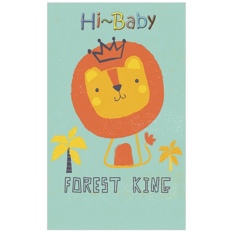 Мультяшное сафари дневник детская комната Настенный декор художественные