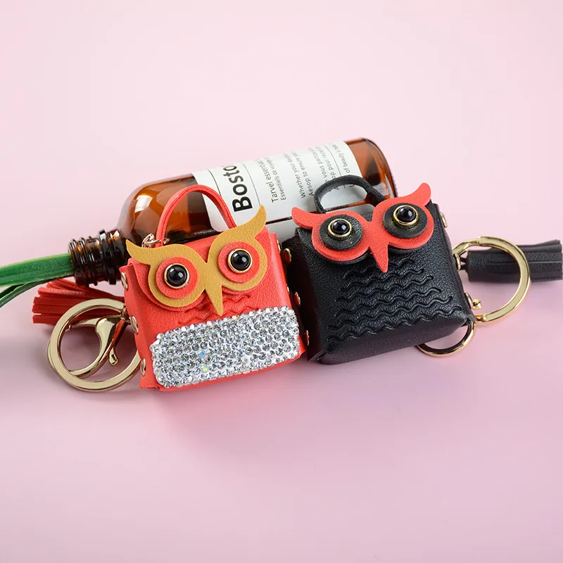 

Owl Coin Purse Keychain Cartoon Mobile Phone Bag Small Pendant Bluetooth Headset Protective Cover Small Gift