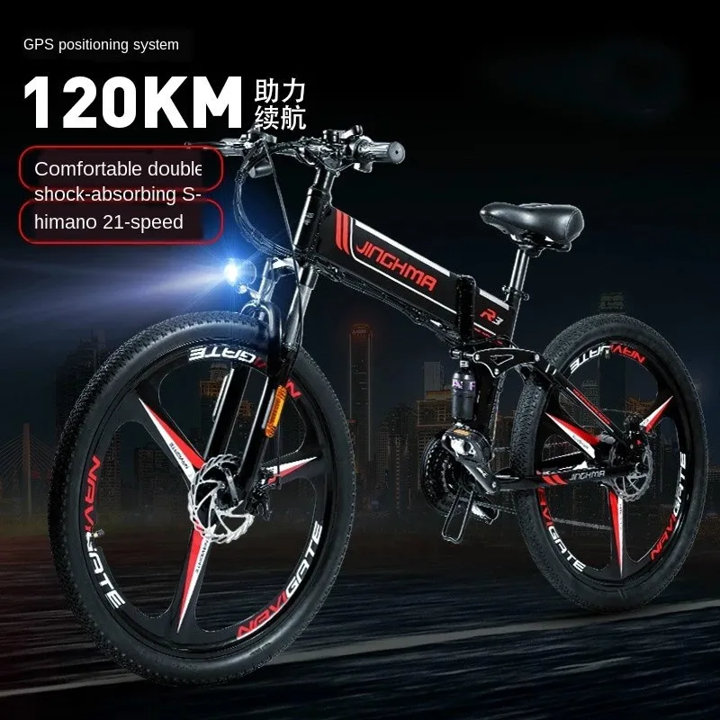 Migliore offerta 15% di SCONTO - Bicicletta elettrica 350W/500W/1000w 48V  batteria al litio pieghevole per mountain bike off-road velocità variabile 26  pollici e-bike